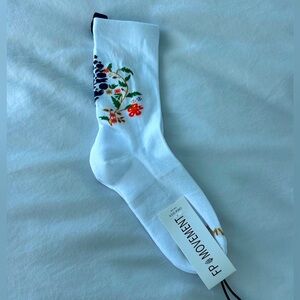 FP Movement Floral White Socks (One Size)